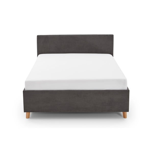 Antracitno siva oblazinjena otroška postelja brez letvenega dna 90x200 cm Cool – Meise Möbel-image-4