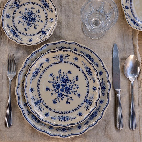 Moder/bež desertni krožnik iz kamenine ø 17 cm Vila – Costa Nova-image-2