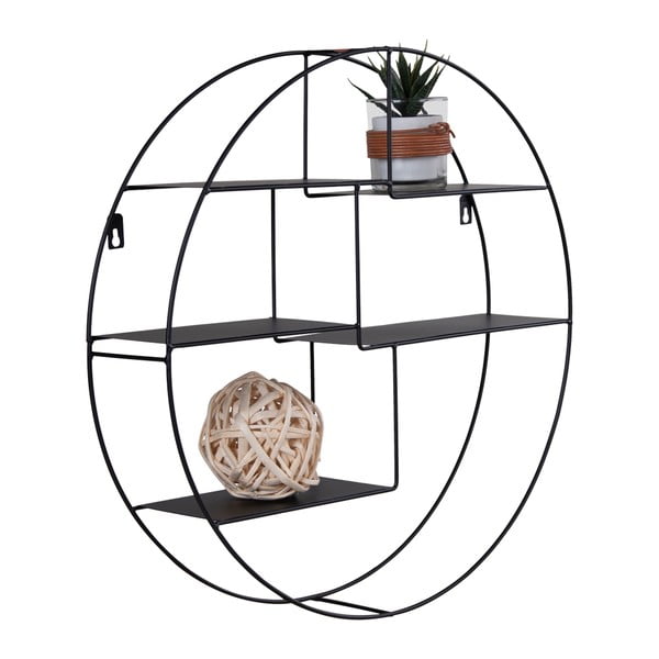 Črna kovinska polica Genk - House Nordic-image-2