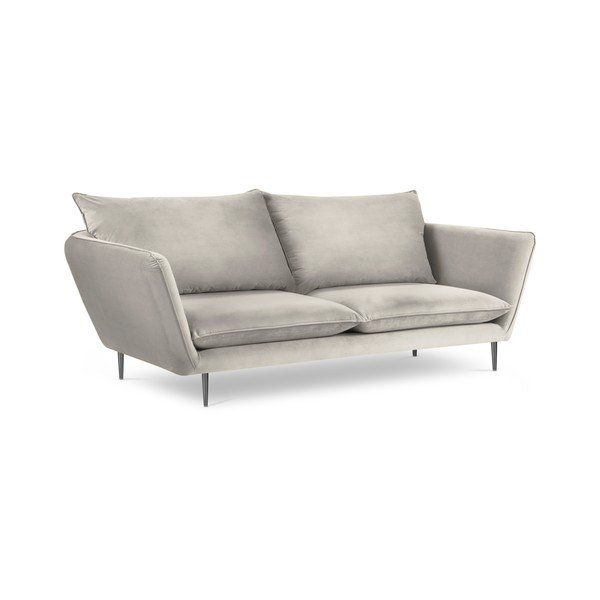 Bež žametni kavč Mazzini Sofas Acacia, dolžina 225 cm-image-4