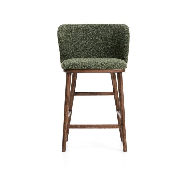 Temno zelen oblazinjen barski stol (višina sedeža 65 cm) Ciselia – Kave Home-image-4