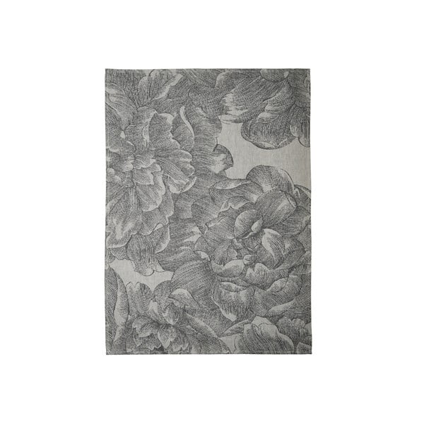 Siva bombažna kuhinjska krpa Södahl Rose, 50 x 70 cm