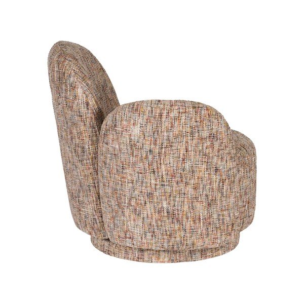 Bež vrtljiv fotelj iz šenilje Rose – Dutchbone-image-3