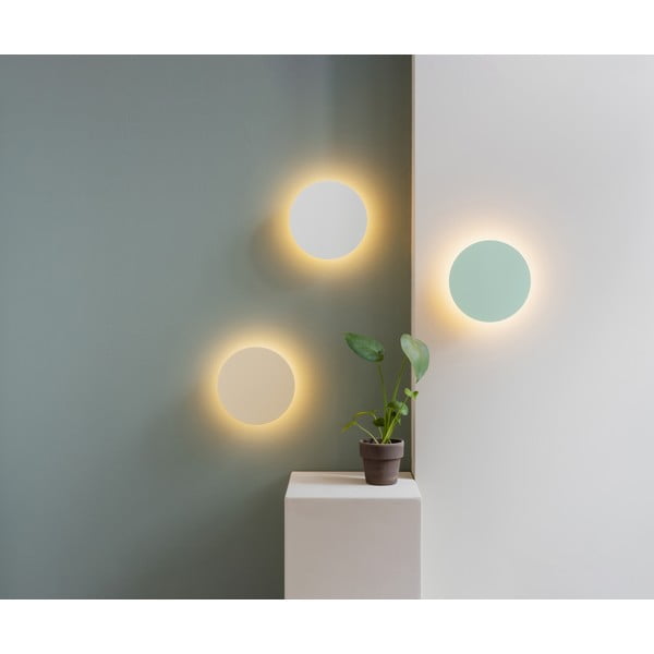 Svetlo rumena LED stenska svetilka s časovnikom in daljinskim upravljalnikom na USB ø 19 cm Dot – Remember-image-1