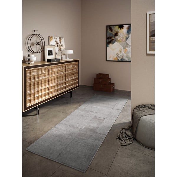 Siv ročno tkan volnen tekač 80x250 cm Charlotte – Villeroy&Boch-image-1