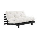 Kremno bela raztegljiva sedežna garnitura 140 cm Roots Black Night – Karup Design
