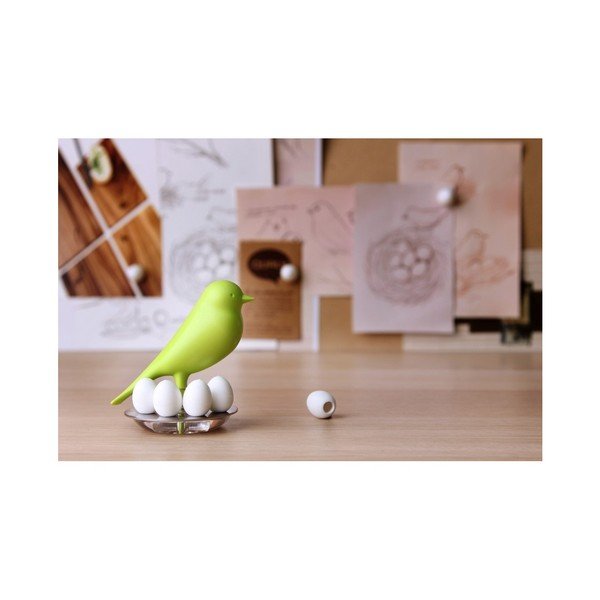 Rdeče stojalo z magneti Qualy Magnetic Egg Sparrow-image-3