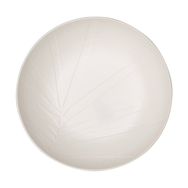 Bela porcelanasta skleda Villeroy & Boch Leaf, ⌀ 26 cm
