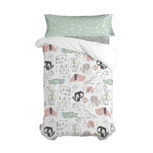 Bombažna otroška rjuha Moshi Moshi Best Buddies, 90 x 200 cm-image-2