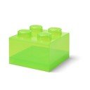 Zelena plastična otroška škatla za shranjevanje 25x25x18 cm – LEGO®