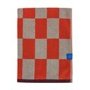 Oranžno-bež frotirna brisača iz organskega bombaža 70x133 cm Retro – Mette Ditmer Denmark