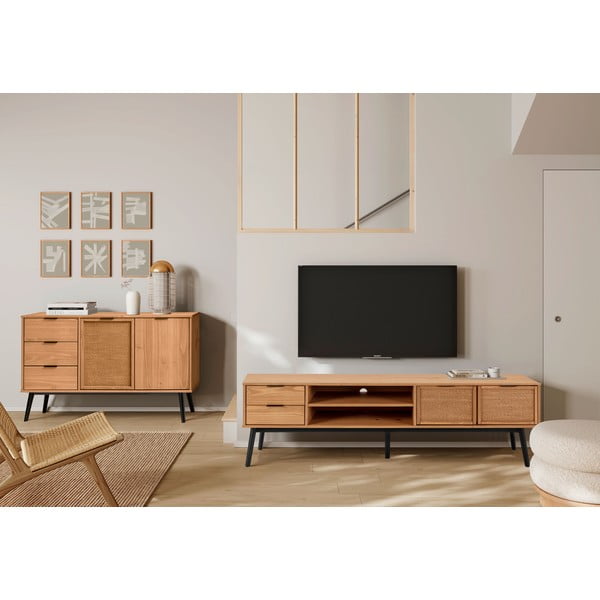 Komoda iz masivnega bora 130x80 cm Natasha – Marckeric-image-1