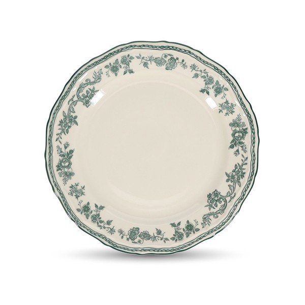 Zelen/slonokoščen desertni porcelanast krožnik ø 21,5 cm Cyril – S|P Collection