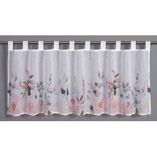 Bela prosojna zavesa 135x245 cm Floral – Sehlbach