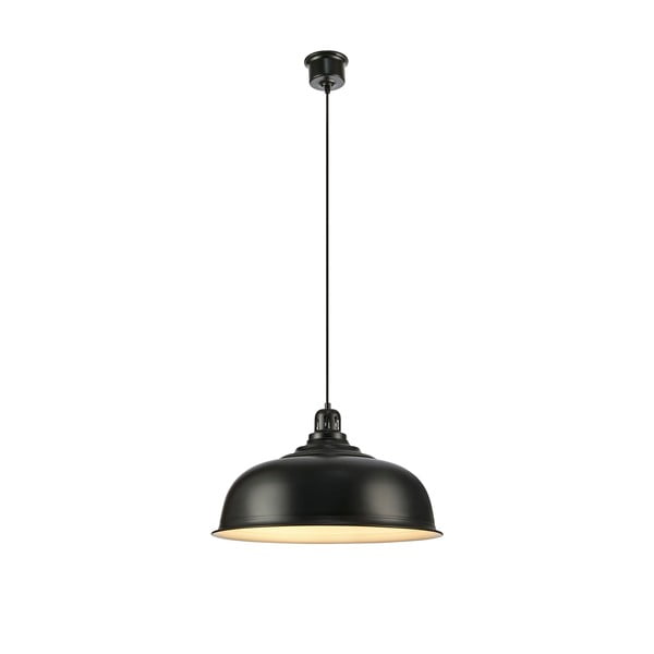 Črna viseča svetilka s kovinskim senčnikom 50x50 cm Port - Markslöjd