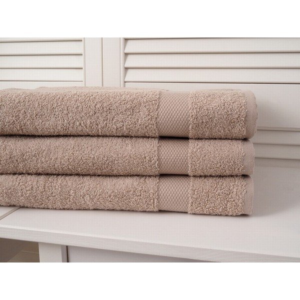 Svetlo rjava brisača iz frotirja 70x140 cm Adria – B.E.S.-image-1