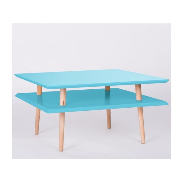 UFO Square Dark Turquoise kavna mizica, 68 cm (širina) in 35 cm (višina)