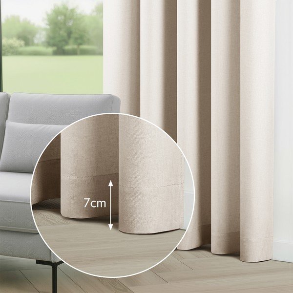 Kremno bela zavesa za delno zatemnitev Calisto – Filumi-image-4