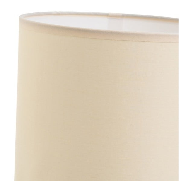 Opečnato oranžna in kremno bela namizna svetilka s tekstilnim senčilom (višina 39 cm) – Casa Selección-image-3