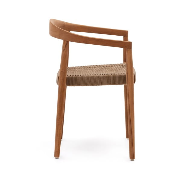 Vrtni stoli v kompletu 4 ks iz masivnega lesa v naravni barvi Ydalia – Kave Home-image-2