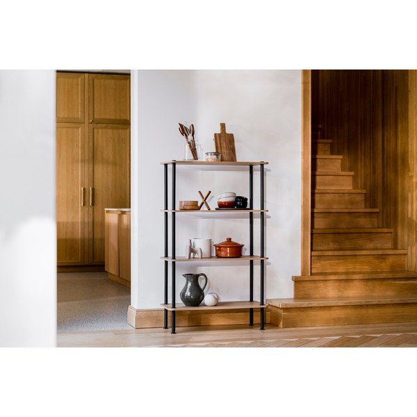 Moder regal v hrastovem dekorju 80x127x35 cm Teidi – noo.ma-image-1