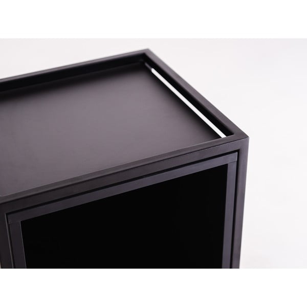 Črna knjižna omara 45x102 cm Skap - CustomForm-image-4