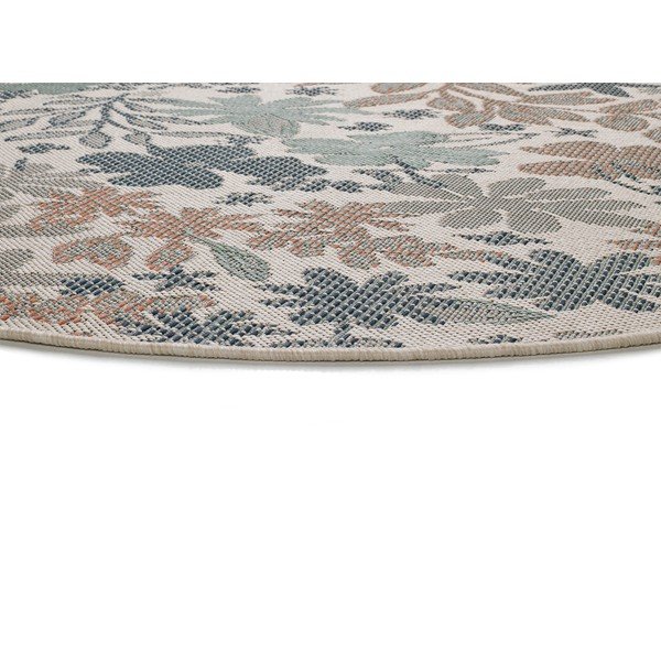 Bež-zelena zunanja preproga Universal Floral, ø 115 cm-image-2