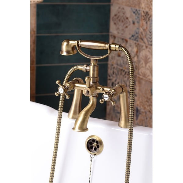 Stenska armatura za kad v bronasti barvi (2 izhoda) Antea – Sapho-image-2