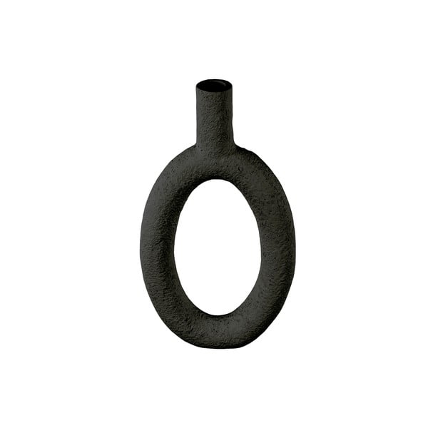 Črna vaza PT LIVING Oval, višina 31 cm