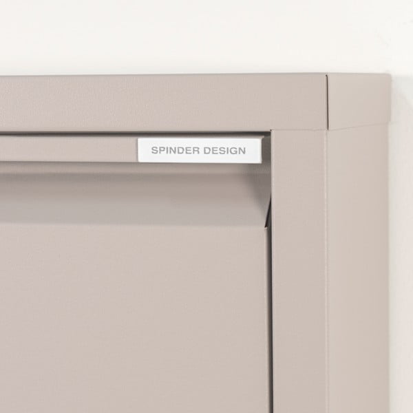 Sivorjava kovinska preklopna omarica za čevlje 50x169x15 cm Billy – Spinder Design-image-4