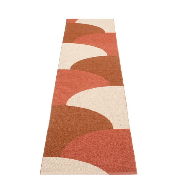 Opečnato oranžen zunanji in notranji tekač 70x270 cm Hill Brick Rust – Pappelina
