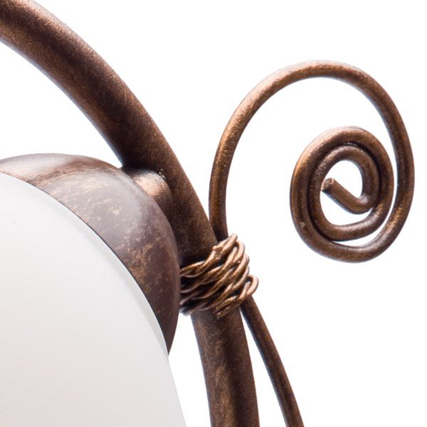 Bela/rjava namizna svetilka s steklenim senčilom (višina 39 cm) Retro Ii – LAMKUR-image-3