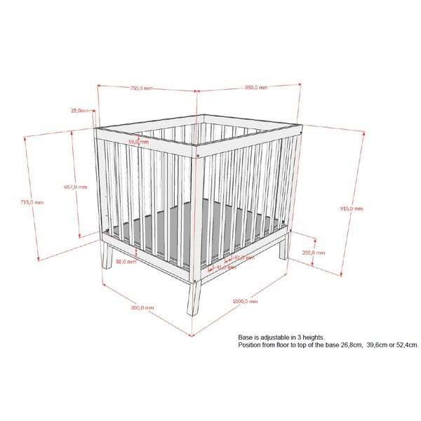 Bež stajica iz masivnega bora 95x75 cm Sezane – Vipack-image-3
