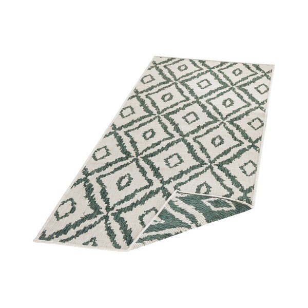 Zeleno-bela zunanja preproga NORTHRUGS Rio, 80 x 350 cm-image-3