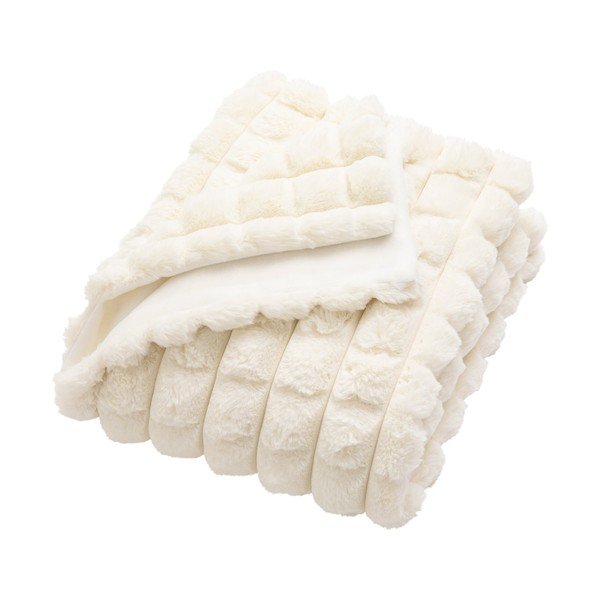 Kremno bela odeja iz mikropliša/iz umetnega krzna 180x220 cm Igloo – douceur d'intérieur