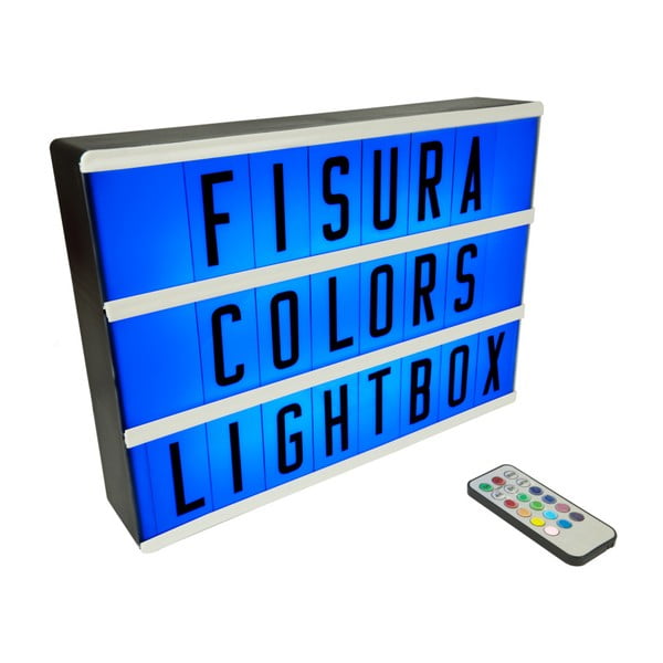 Svetlobna škatla s 100 znaki Fisura Letras Y Numerosos Azul A4