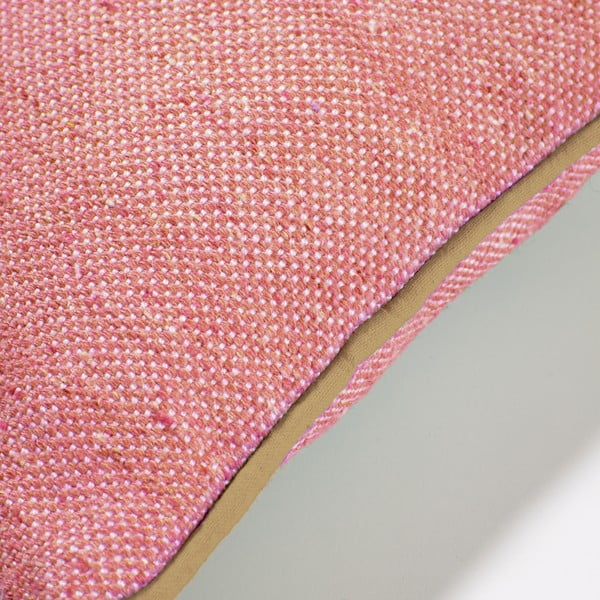 Roza prevleka za okrasno blazino iz reciklirane plastike Kave Home Dalila, 30 x 50 cm-image-1