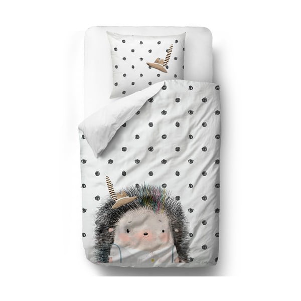 Otroška bombažna posteljnina Butter Kings Hedgehog Boy, 100 x 130 cm