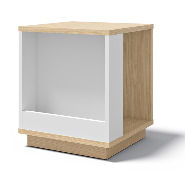 Stranska mizica v hrastovem dekorju 40x40 cm Ella - TemaHome-image-3