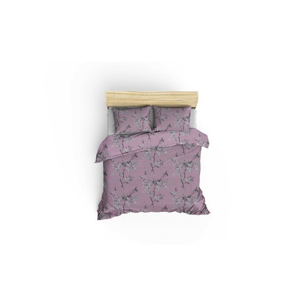 Rožnata podaljšana posteljnina za zakonsko posteljo iz renforce bombaža 240x220 cm Chicory – Mijolnir-image-2