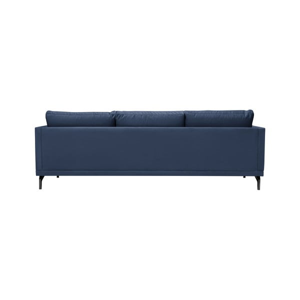 Temno modra zofa z naslonom za noge v črni barvi Windsor & Co Sofas Jupiter-image-3