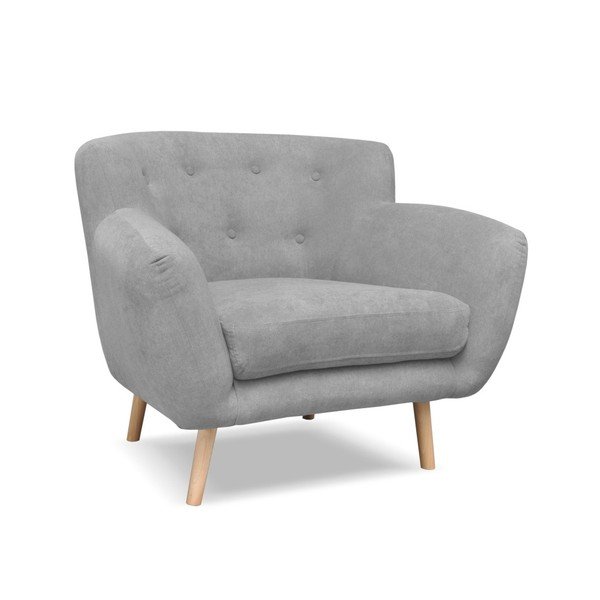 Svetlo siv fotelj Cosmopolitan Design London-image-2