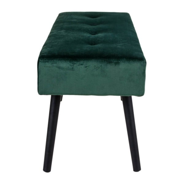 Temno zelena žametna klop Bonami Essentials Skiby-image-2
