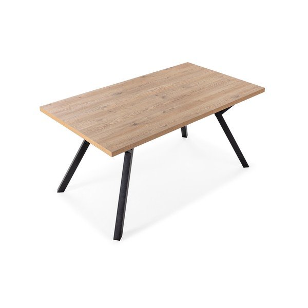 Jedilna miza s hrastovo mizno ploščo v naravni barvi 90x160 cm Marion – Marckeric-image-3