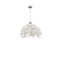 Bela viseča svetilka Reality Pendant Leavy, višina 150 cm