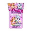 Rožnata bombažna otroška posteljnina za otroško posteljico 100x135 cm Paw Patrol "Pawsome friendships grow" – Jerry Fabrics