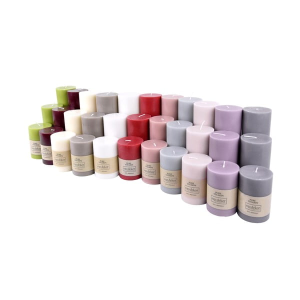 Bela sveča Eco candles by Ego dekor Friendly, čas gorenja 37 h-image-1