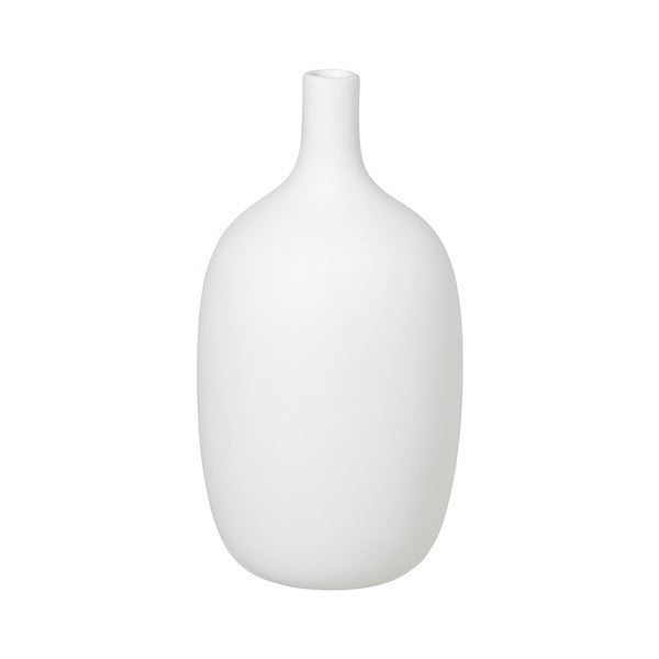 Bela keramična vaza Blomus, višina 21 cm