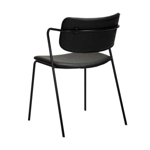 Črn stol iz umetnega usnja DAN-FORM Denmark Zed-image-2