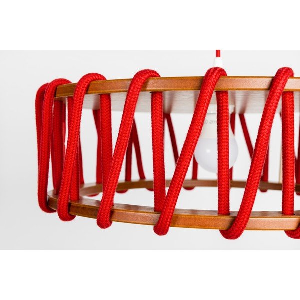 Rdeča viseča svetilka EMKO Macaron, ø 45 cm-image-2